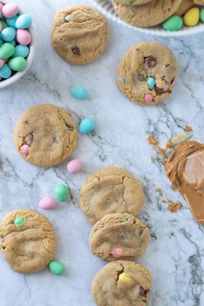 The Kollee Kitchen Peanut Butter Cadbury Mini Egg Cookies